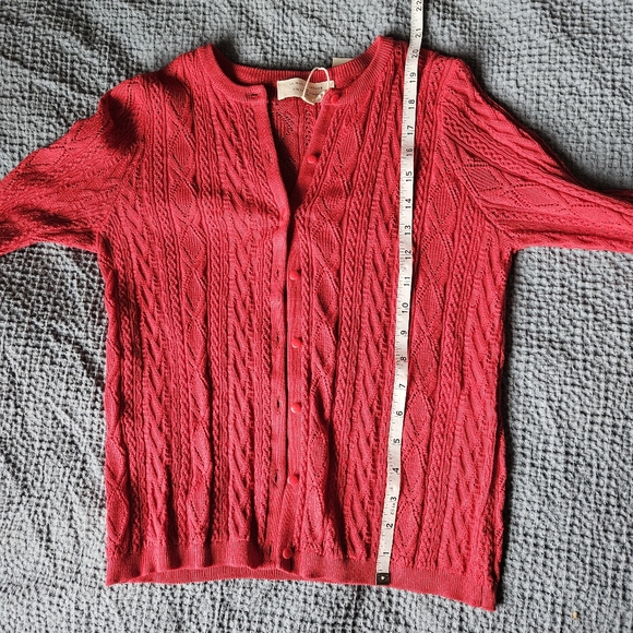 Sezane Ruben Cardigan - Cherry Red  XXS - Picture 3 of 7